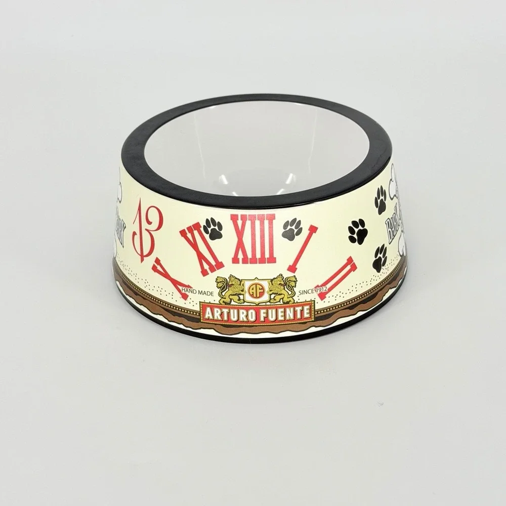 Arturo Fuente Bark Bark Dog Food Water Bowl Melamine Pet Dish